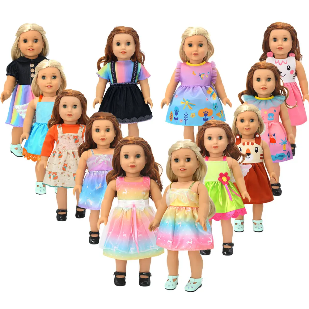 2022 new dress  Fit For American Girl Doll 18 Inch Doll Clothes , Shoes Are Not Included.Holiday gifts for children.