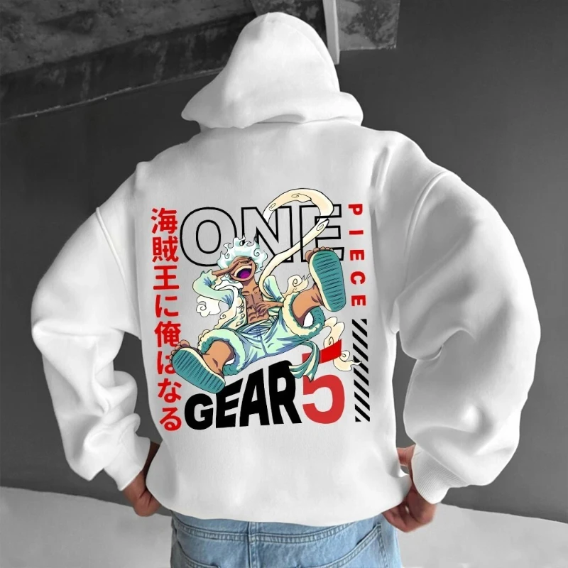 

One-piece Anime Comic Hooded Jumper Sweater Men's Hooded Sweater Autumn and Winter New Men's and Women's Streetwear