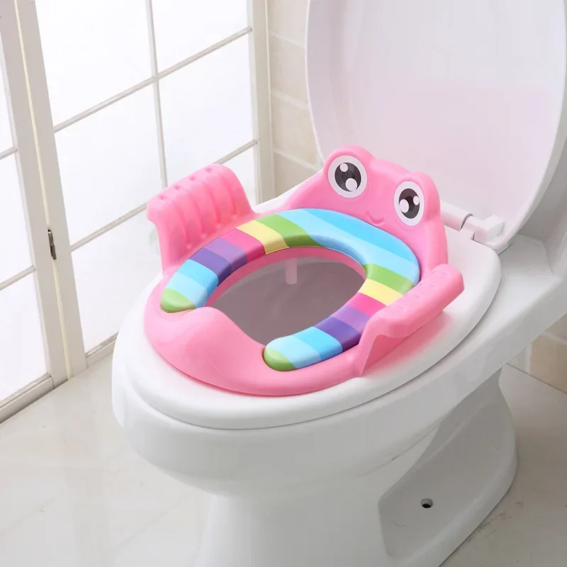 Babytoilet Kinderzitje Met Armsteun Meisje Boy Trainer Comfortabele Training Toiletbril Kussen Auto