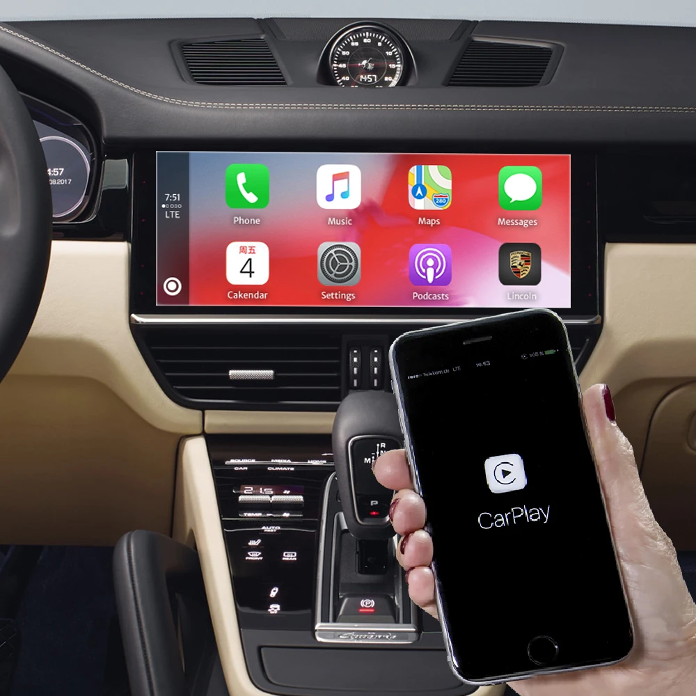 High qualityCar Wireless CarPlay Android Auto Retrofit Module   Interface Kits for   911 918 Pcm 3.1 With Mirror Link