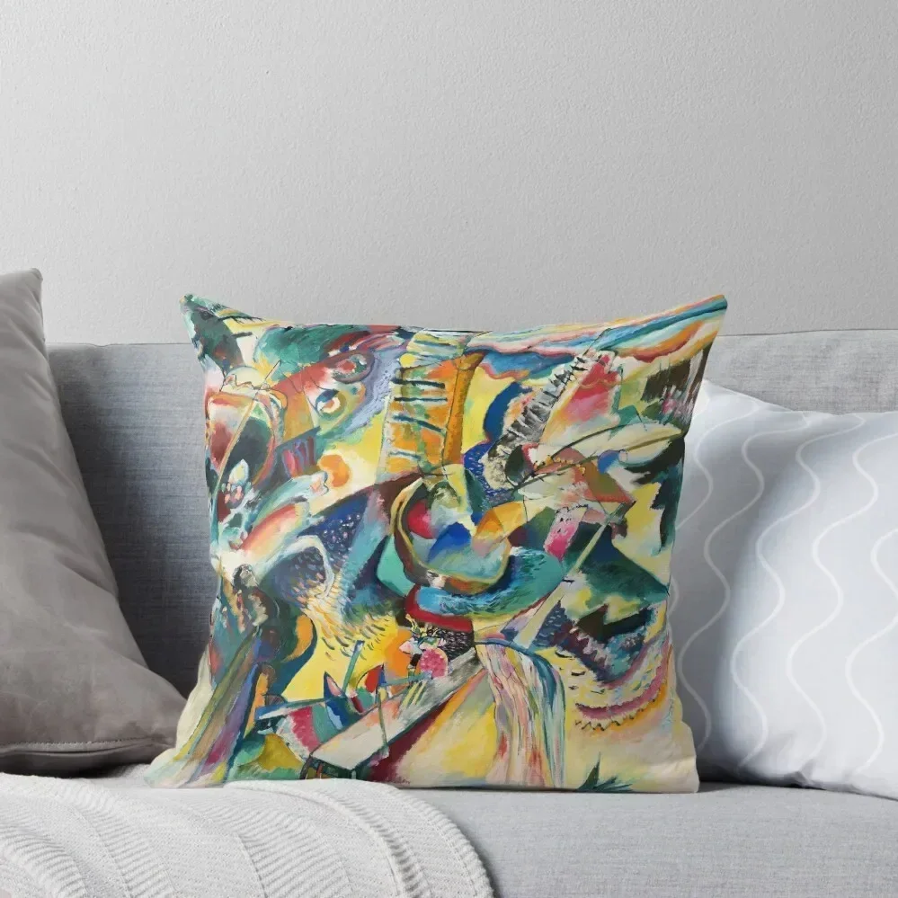 

Improvisation Gorge, Wassily Kandinsky Throw Pillow New year Christmas Pillow Covers sleeping pillows Luxury Pillow Case