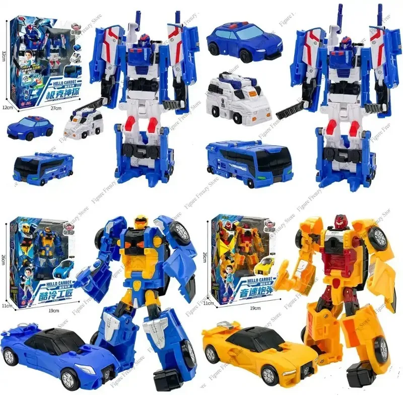 

Special Offer New ABS Carbot Transforming Robot to Car Toy Action Figure with Multiple Modes Transformation Vehicle Toy for