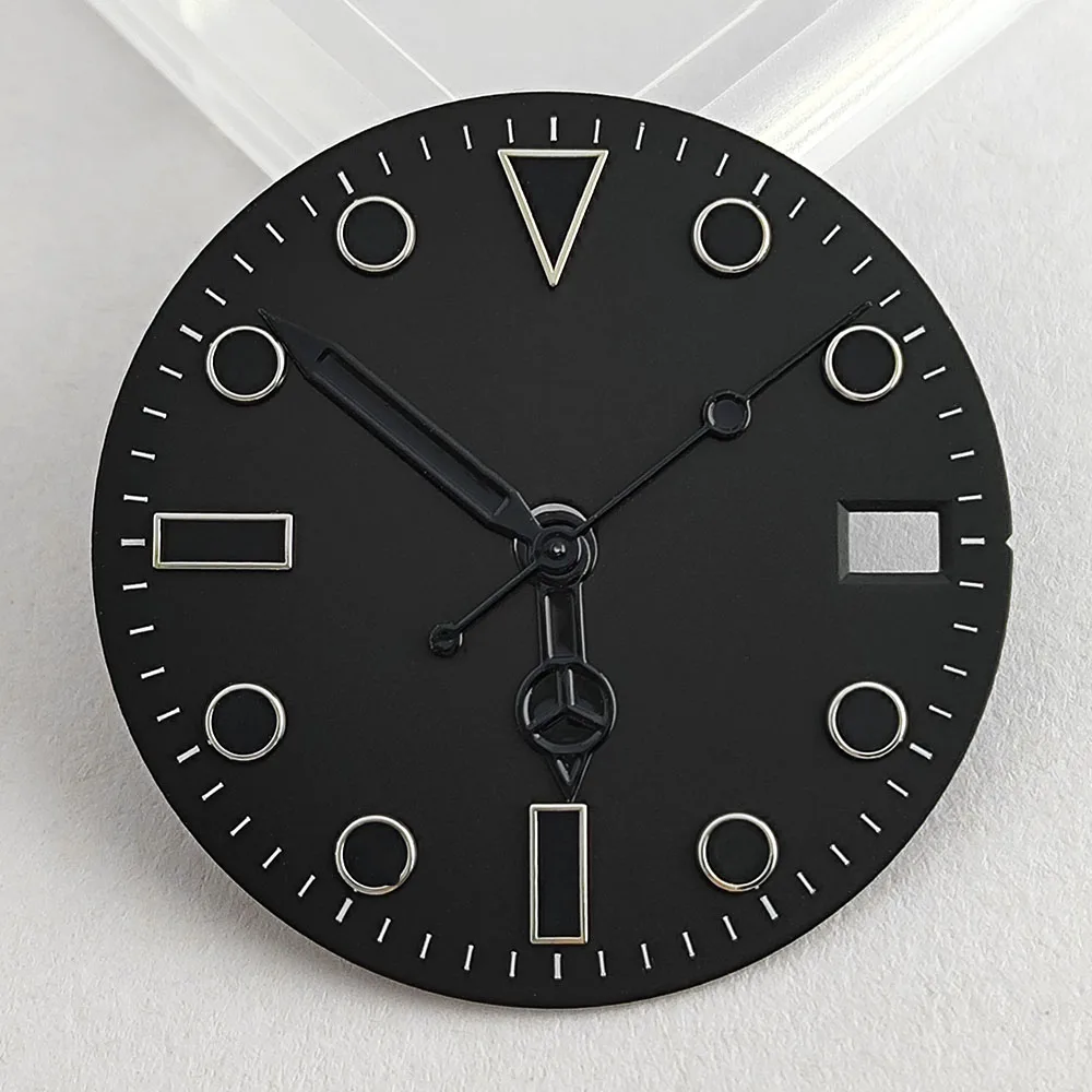 قرص ساعة NH35 عالي الجودة 28.5 ملم غير مضيء مناسب لملحقات ساعة الحركة NH35 NH36