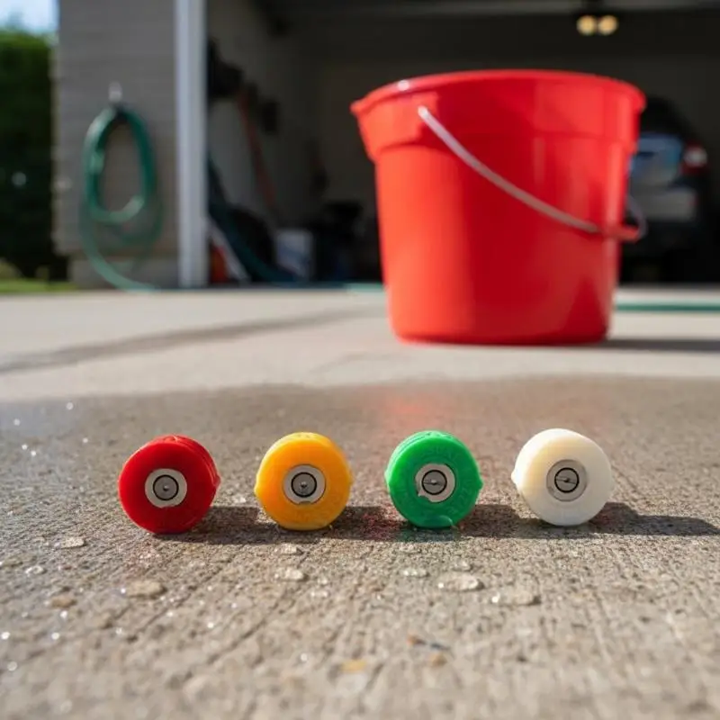 Car Wash Accessories: 4-color High-pressure Washer Nozzle Quick Connector, 1/4-inch High-pressure Car Wash Quick Plug Nozzle.