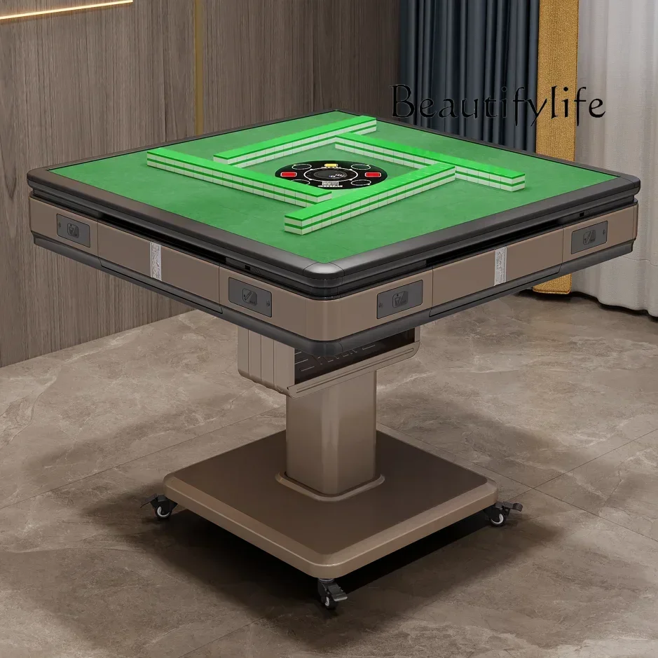 Mesa de jantar doméstica dobrável elétrica N45, mesa automática de mahjong de dupla finalidade, modelo dobrável