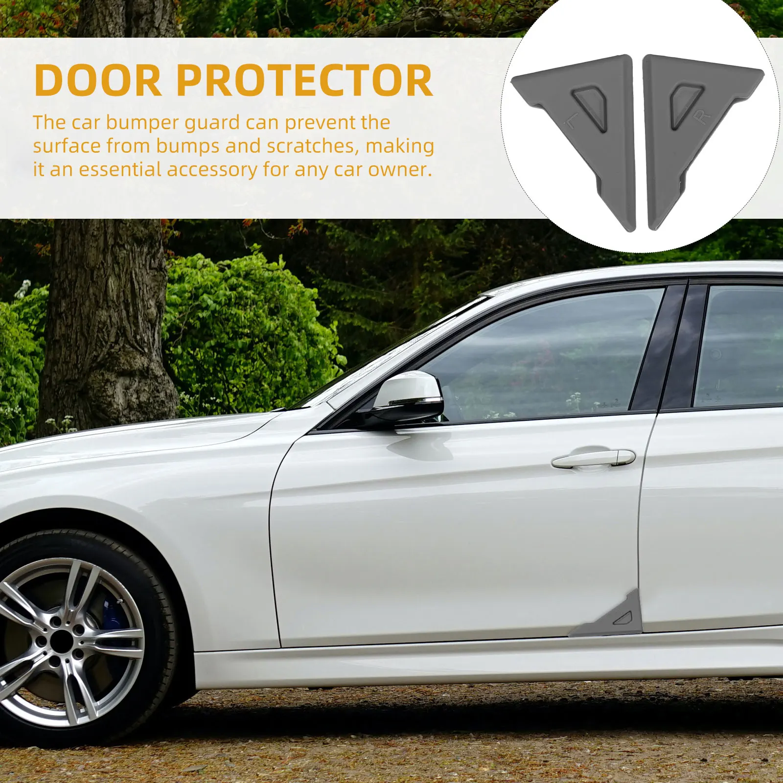 4 Pcs Car Door Anti-collision Sticker Doors Strip Sill Protector Automotive Edge Guard Edges Guards Protectors Reflective Baby