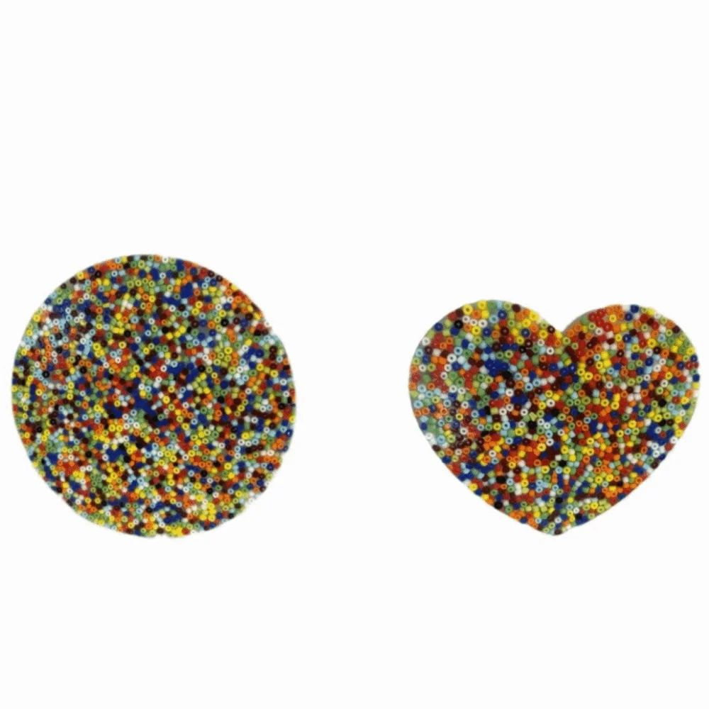 Silicone Skin Picking Fidget Mini Size Heart Shape Skin Picking Anti Anxiety Reduce Pressure Picky Pads Sensory Play