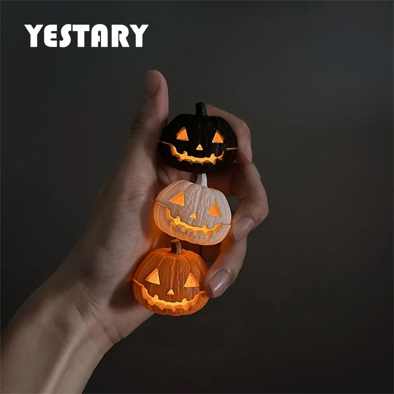 

YESTARY BJD Doll Accessories Pumpkin Night Light For Halloween Decoration Ambient Light For BJD 1/8 1/6 Ob24 Blythe Dollhouse