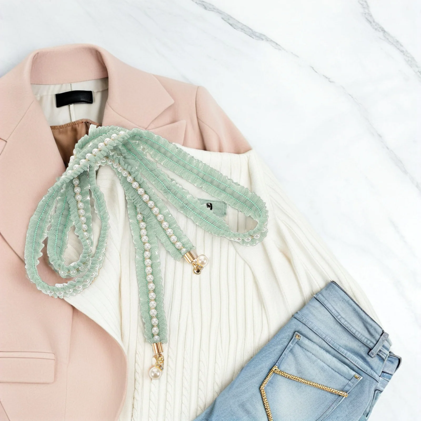 

Pearl Kimono Waist Band Handmade Adjustable Japanese Obi Sash For Wedding Festival Yukata Traditional Belt Bridal Boho