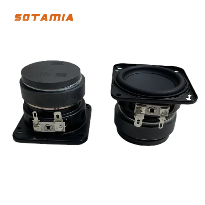 

SOTAMIA 2Pcs 2 Inch HIFI Fever Audio Sound Speaker Unit 4 Ohm 15W Long-stroke Speaker High Power Loudspeaker Home Theater