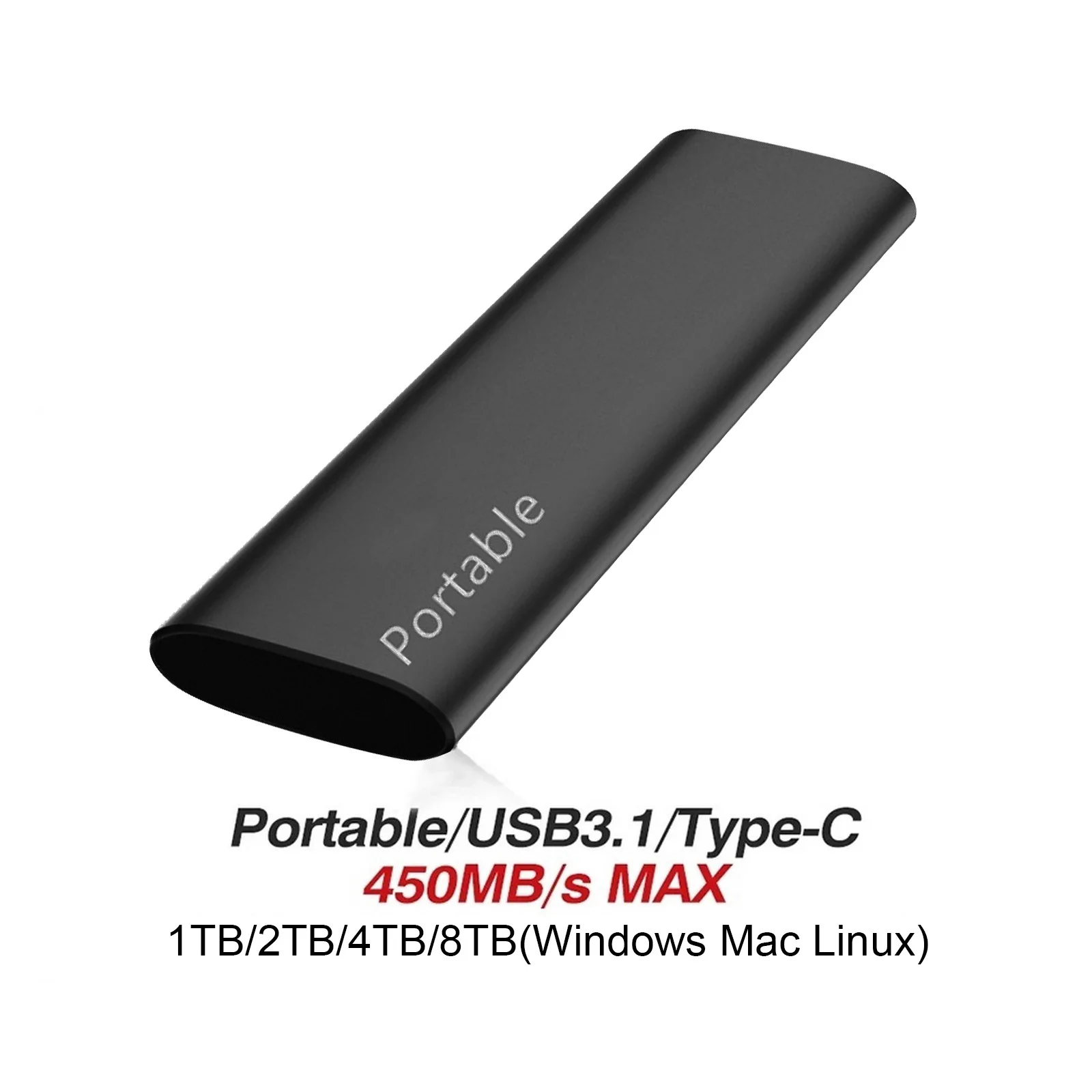 محرك الأقراص الصلبة SSD الخارجي 2026 1 تيرا بايت القرص الصلب الخارجي 2 تيرا بايت عالي السرعة الصلب ssd USB 3.1 محرك الحالة الصلبة المحمول لأجهزة الكمبيوتر المحمول