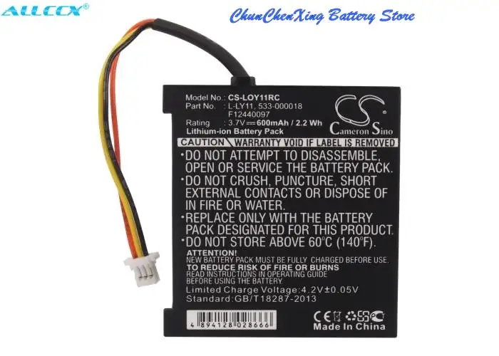 CameronSino ALLCCX Battery 533-000018,L-LY11 for Logitech G930, Gaming Headset G930, Headset G930, MX Revolution