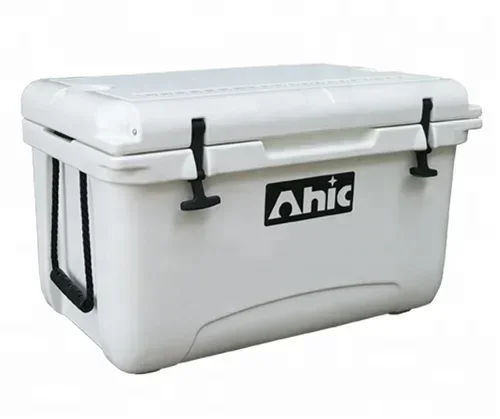 AHIC RH 45qt large Food grade LLDPE bear resistance rotomolded cooler tackle box for fishing