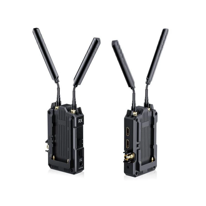 FEELWORLD WT1S 4K Transmisor de vídeo inalámbrico Intercomunicador dúplex Entrada dual HDMI y SDI Salida para transmisión en vivo Cámara para monitorear