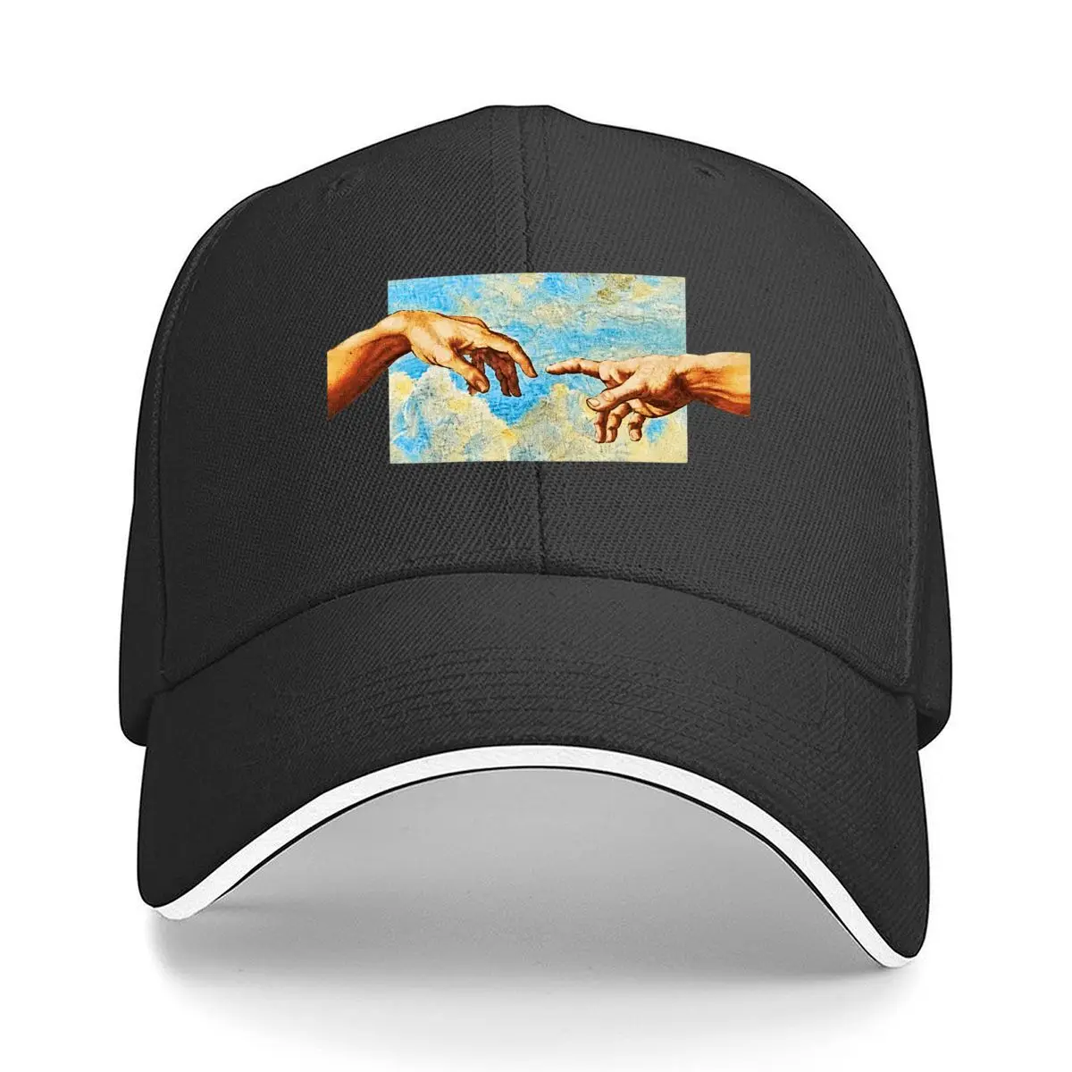 Vintage Creation Hands Blue Sky Art Hip Hop hat Fashion Outdoor Sports Sandwich Baseball Cap