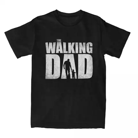 Homens e mulheres The Walking Dad T-shirt, roupas de algodão casual retrô Y2K, camiseta de verão Harajuku, presente do dia dos pais, TWD