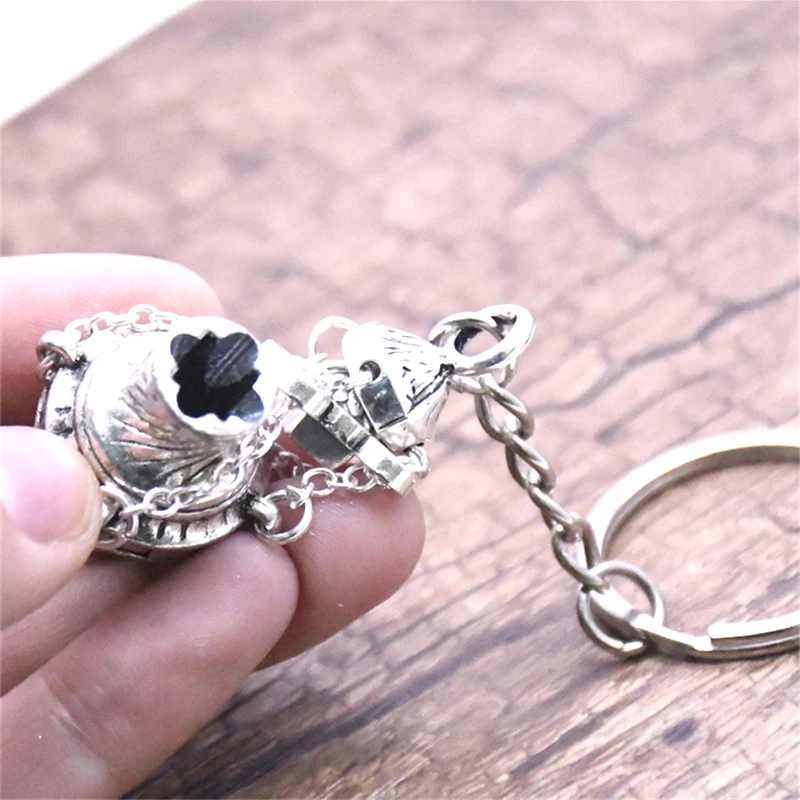 Christian Incense For Burner Keychain Metal Censer Religious For Key Ring Jewelry Bag Car Pendant Keyfob For Home Office