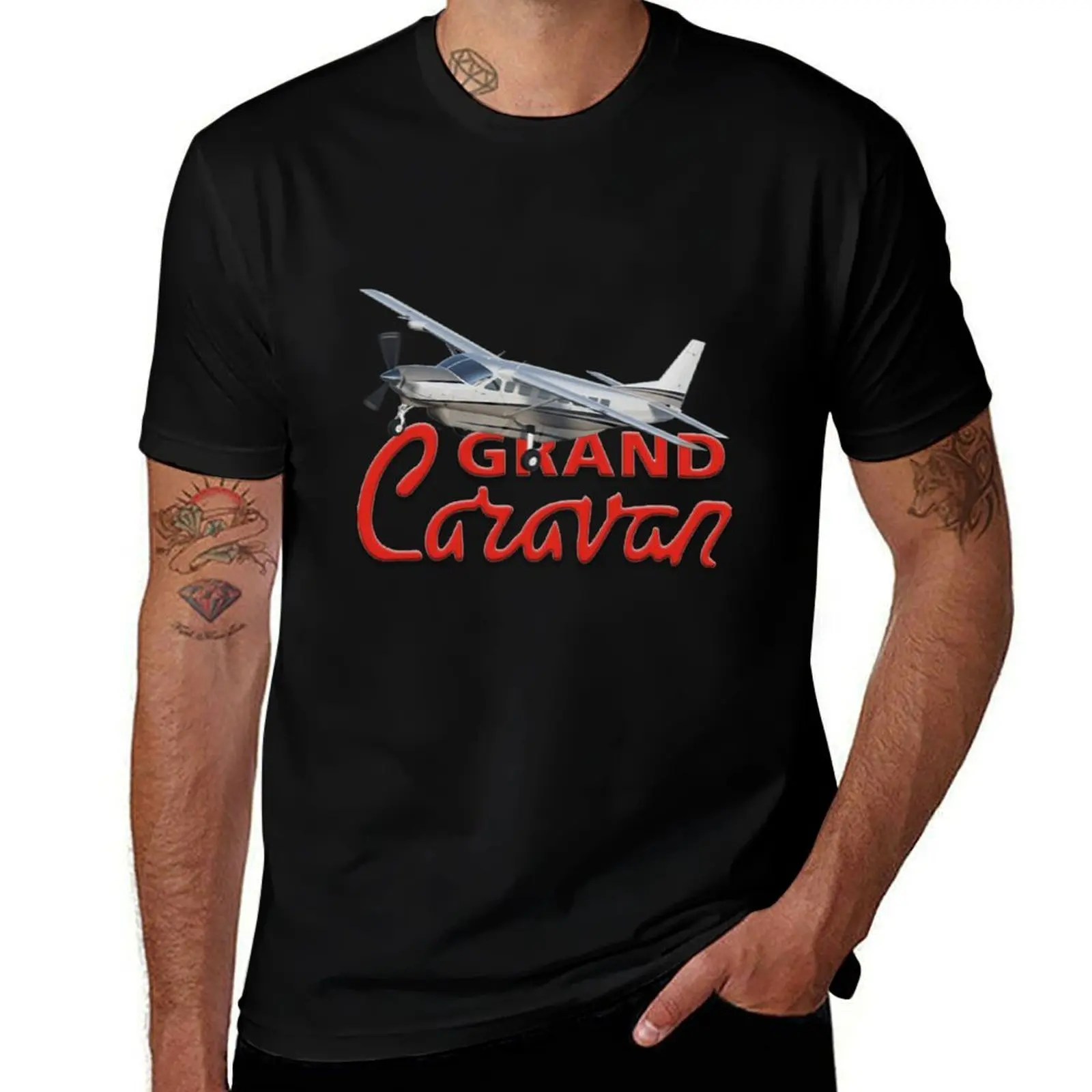 Grand Caravan in flight T-Shirt Sport Basic Moisture Wicking Tee