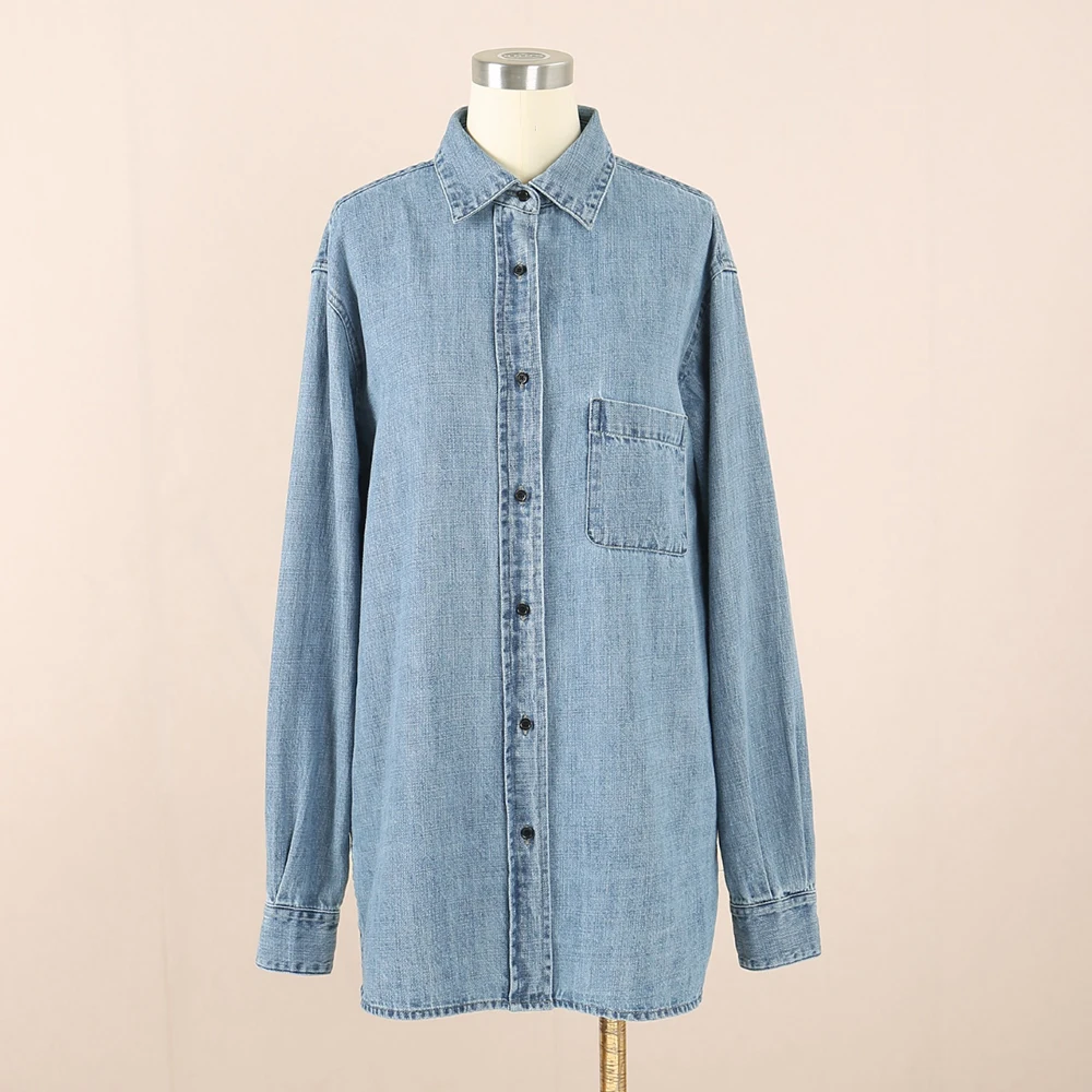 

Cotton Linen Blend Women Shirt Jacket Y2k Vintage Elegant Commuter Single Breasted Long Sleeve Tops 2025 Summer New
