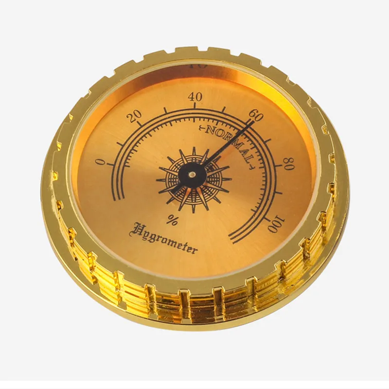 휴대용 미니 가정용 기타 케이스 시가 습도계, 시가 습도계, 고정밀 수분 계량기 담배 가습기, 53mm