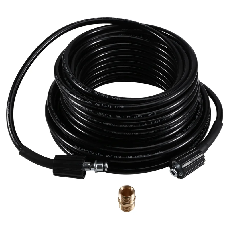 B84B-Pressure Washer Hose Quick Connector Hose And Extension Coupler For Swimming Pools Siding Washing Cars Floors