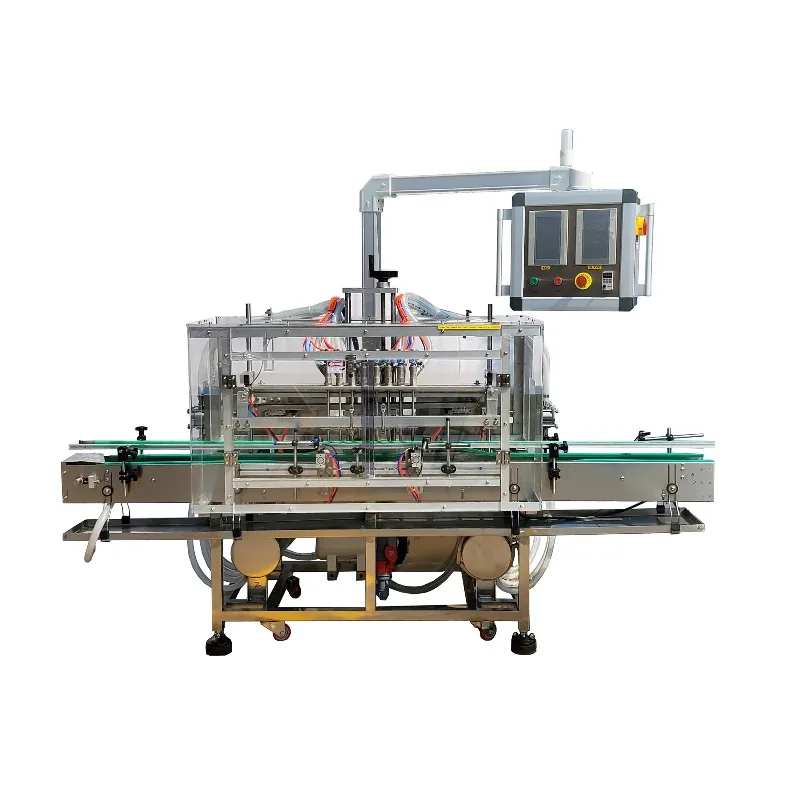 Automatic dedicated filling machine Digital filling machine with 8 nozzle gear pump for oil beverage and food plants
