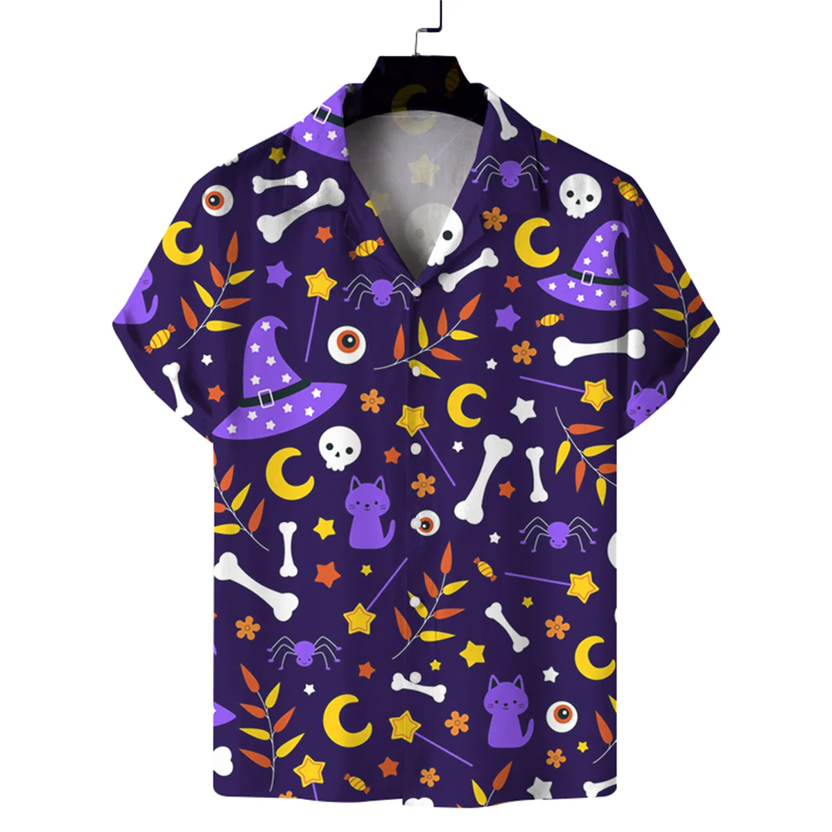 

Men's summer Hawaiian casual shirts men's short sleeve fashion printed beach shirts