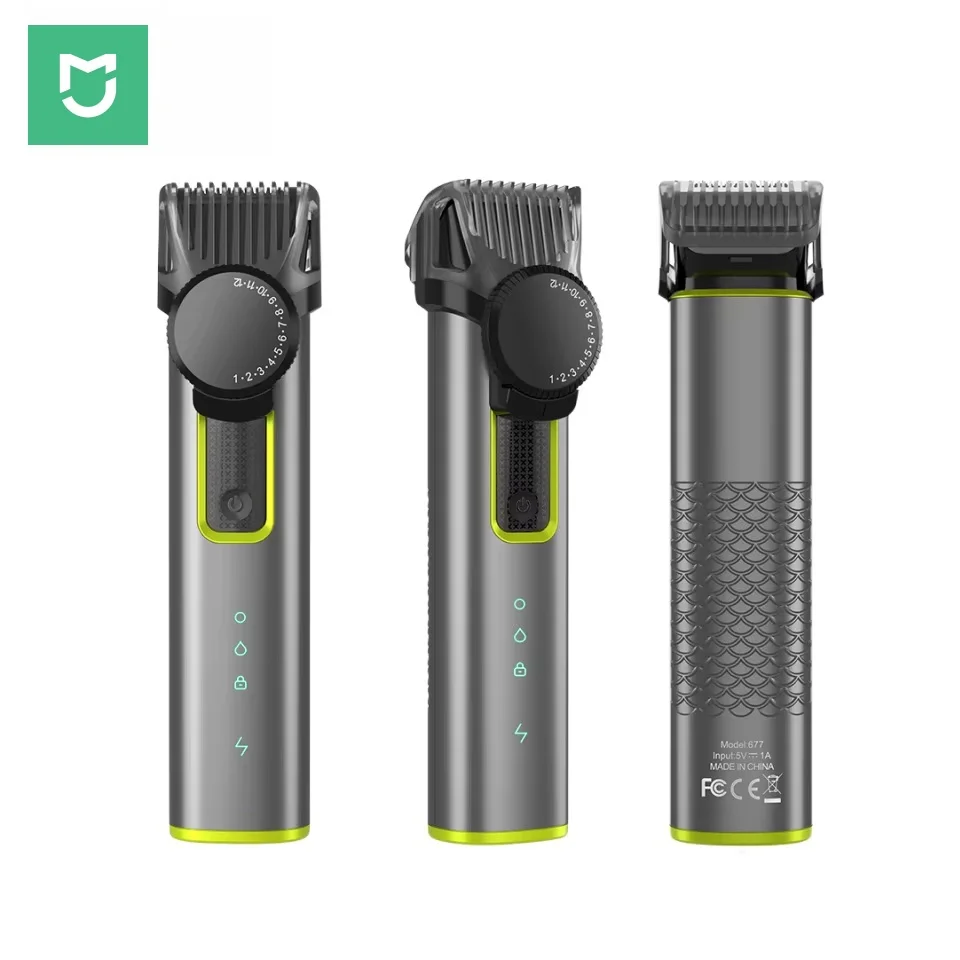 MIJIA New Men's MultiFunction IPX5 Waterproof Grooming Kit Pro Electric Hair Clipper 4-in-1 Shaver Nose Hair Trimmer Set