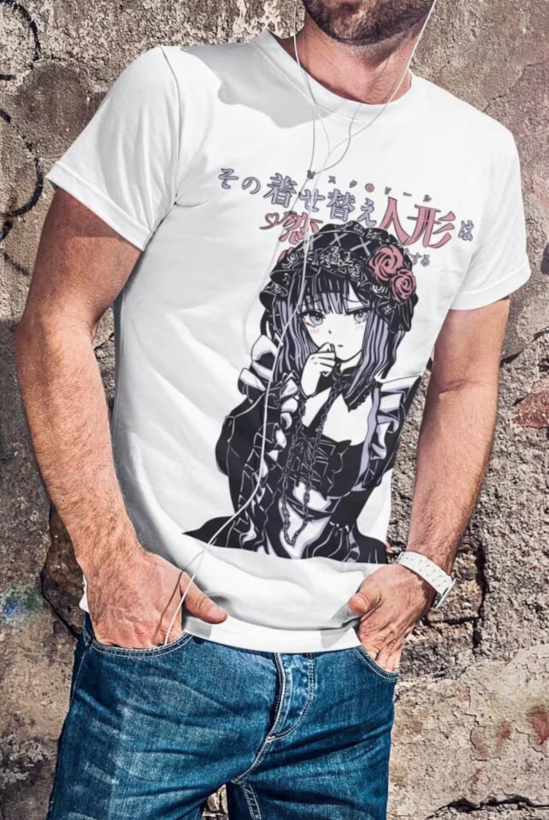 My Dress-Up Darling Casual T-shirt Oversized Unisex T-shirt Streetwear Trendy Cotton New Model personality Clothes Short Vintage