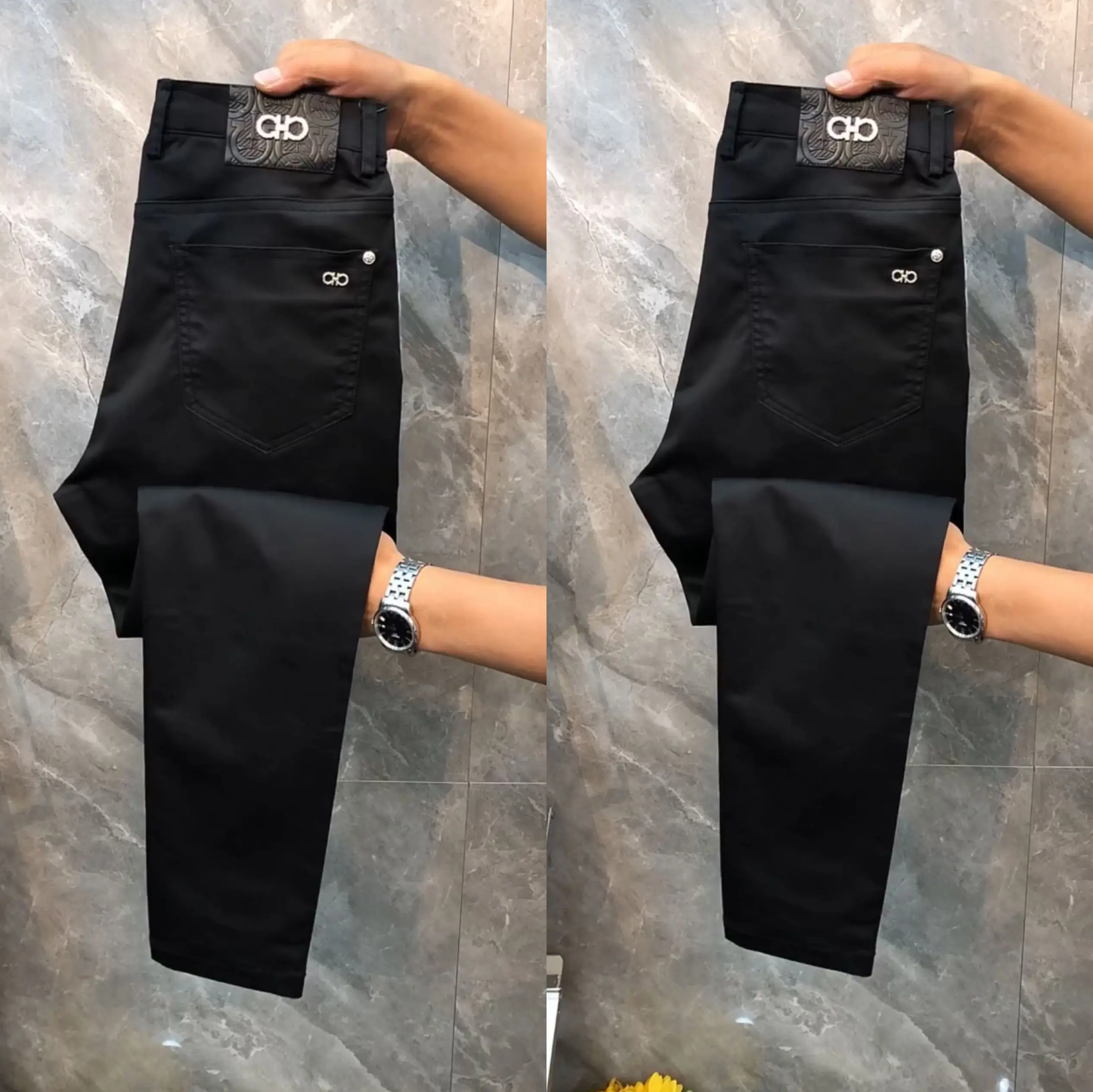 

Bla Slim Fit Casual Pants for Men Comfortable Versatile Spring New Sle Youthful Energy Workwear Trousers ket Detail