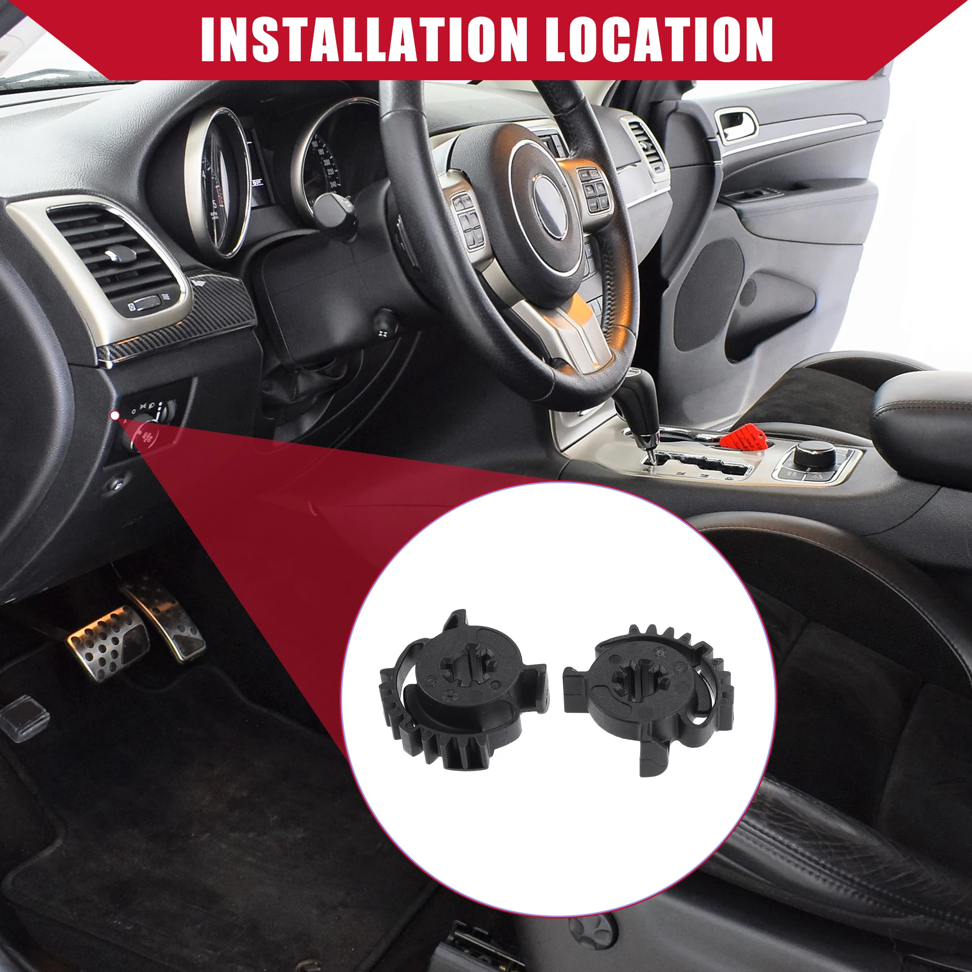 

UXCELL No.68214880AA Автомобильный привод двери смешивания HVAC для Dodge Durango 11-23 2 шт.