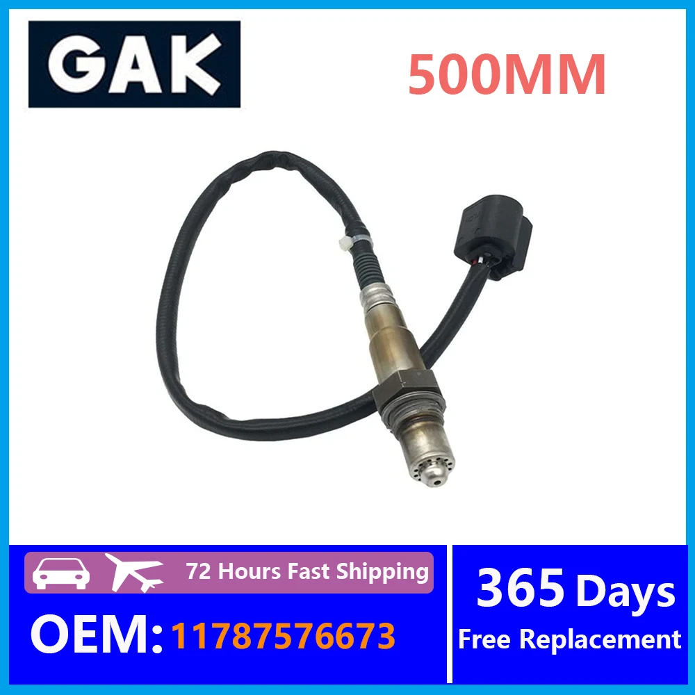 1PCS 11787576673 GAK 500MM Oxygen Sensor Accessories For BMW F01 F02 F03 F04 F06 F10 F11 F12 F13 MINI R55 R56 R57 R58 R59 R60 R6