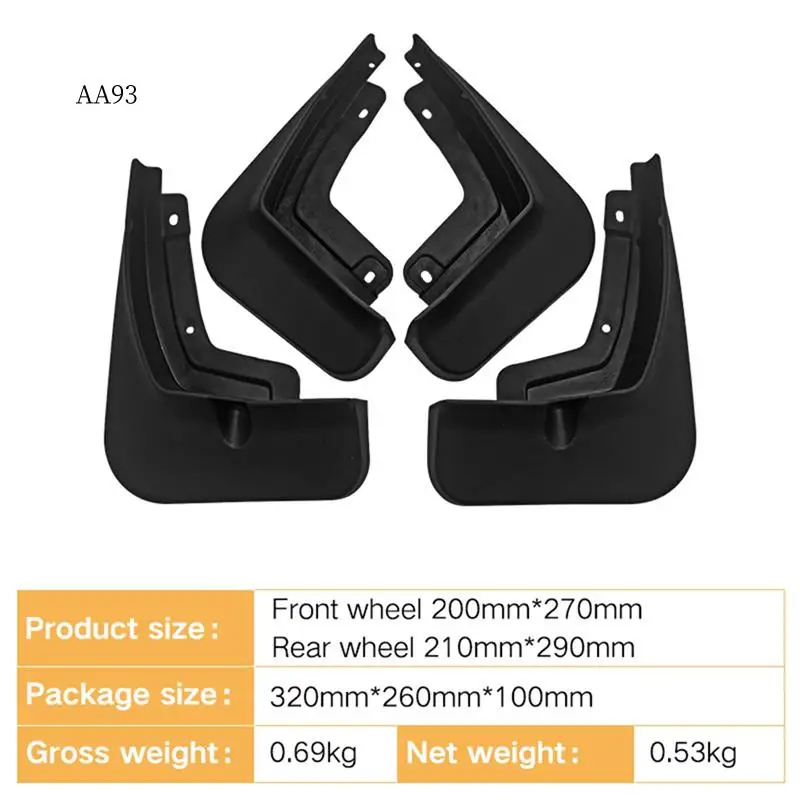 

AA-4PCS Car Mudguard Mud Flaps Splash Mud Guard Fender For Chery Tiggo 8 Car Accessories
