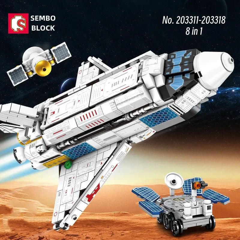 

Подлинная игрушка-робот SEMBO BLOCK, деформированная модель кирпича, креативная сделай сам, собранная маленькими частицами, китайская фигурка, детский подарок