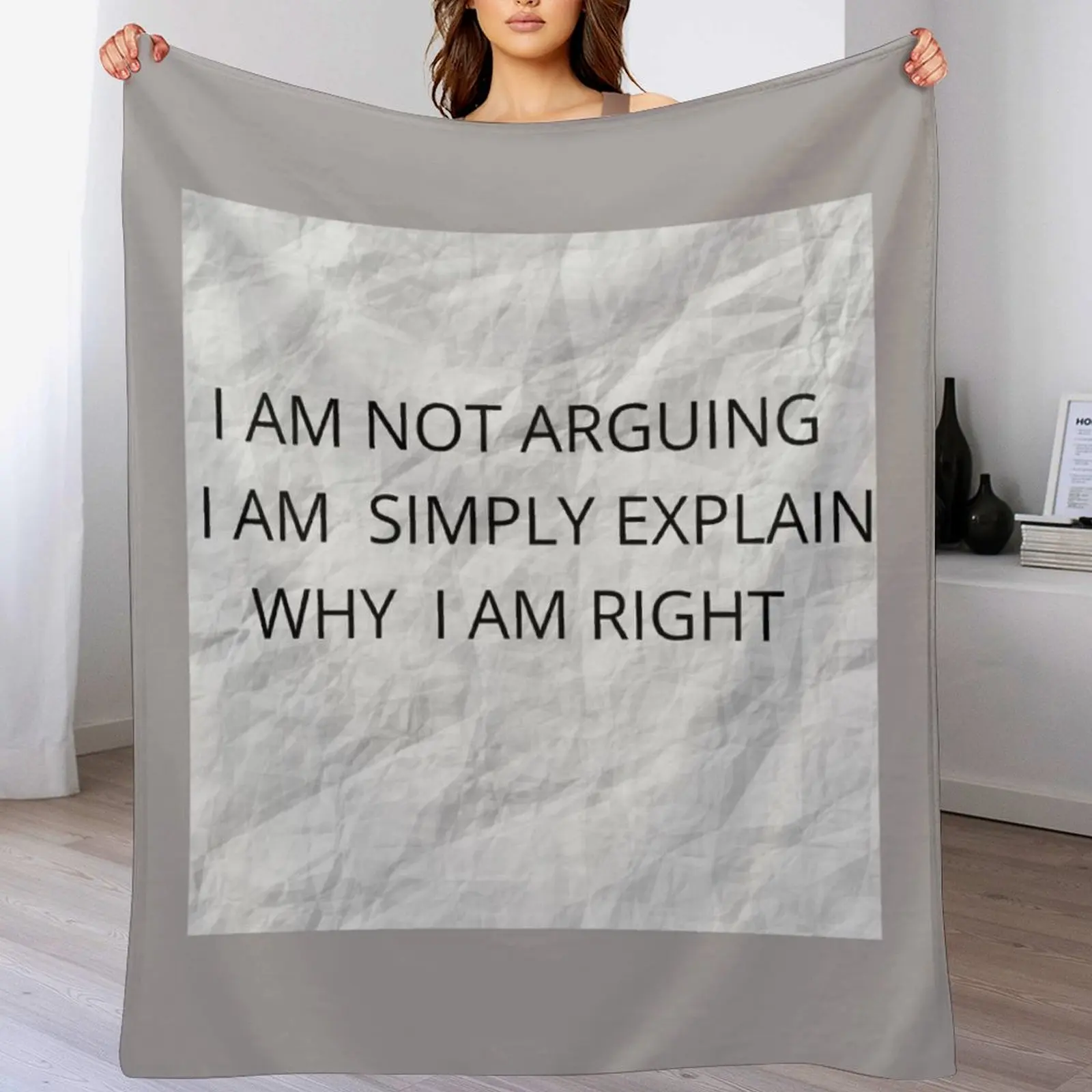 

ARGUE , EXPLAIN & RIGHT Throw Blanket Plush sofa bed Blankets