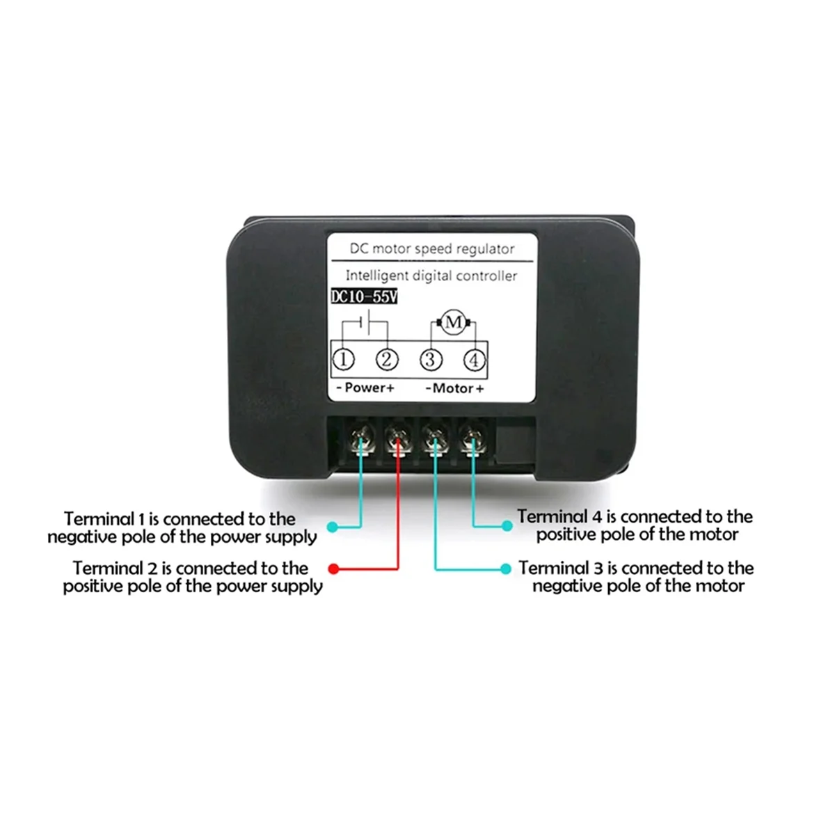 

Контроллер скорости двигателя DC10-55V 40A ШИМ-регулятор скорости двигателя Беспроводной пульт дистанционного управления постоянным током