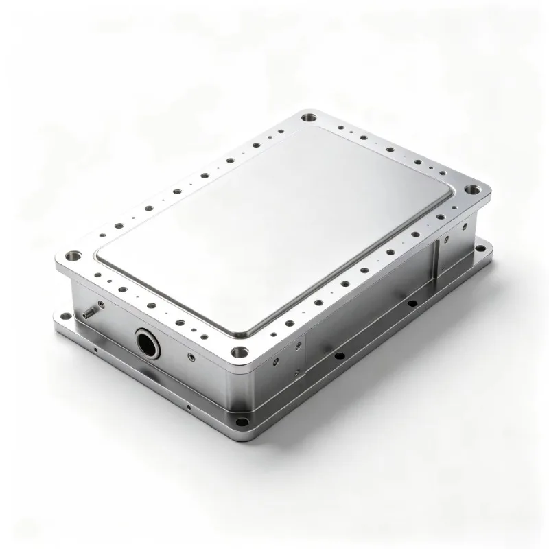 High Precision Polished Die‑cast Aluminum Water Cooling End Plate for Battery Module Industrial Cooling Equipment Accessories