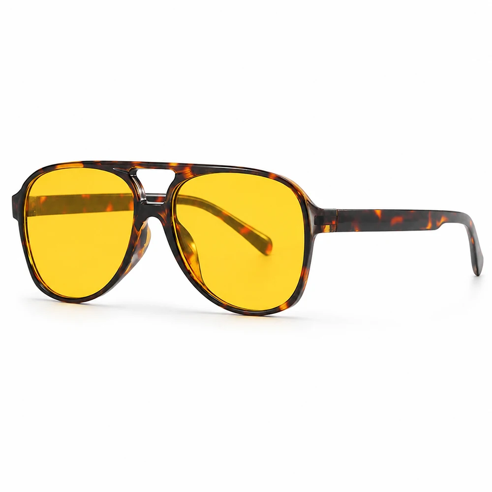 Vintage Übergroße Pilotensonnenbrille für Damen und Herren 70er Retro UV400-Schutz Klassischer Großer Rahmen Modische Fahrsonnenbrille – Detail 8