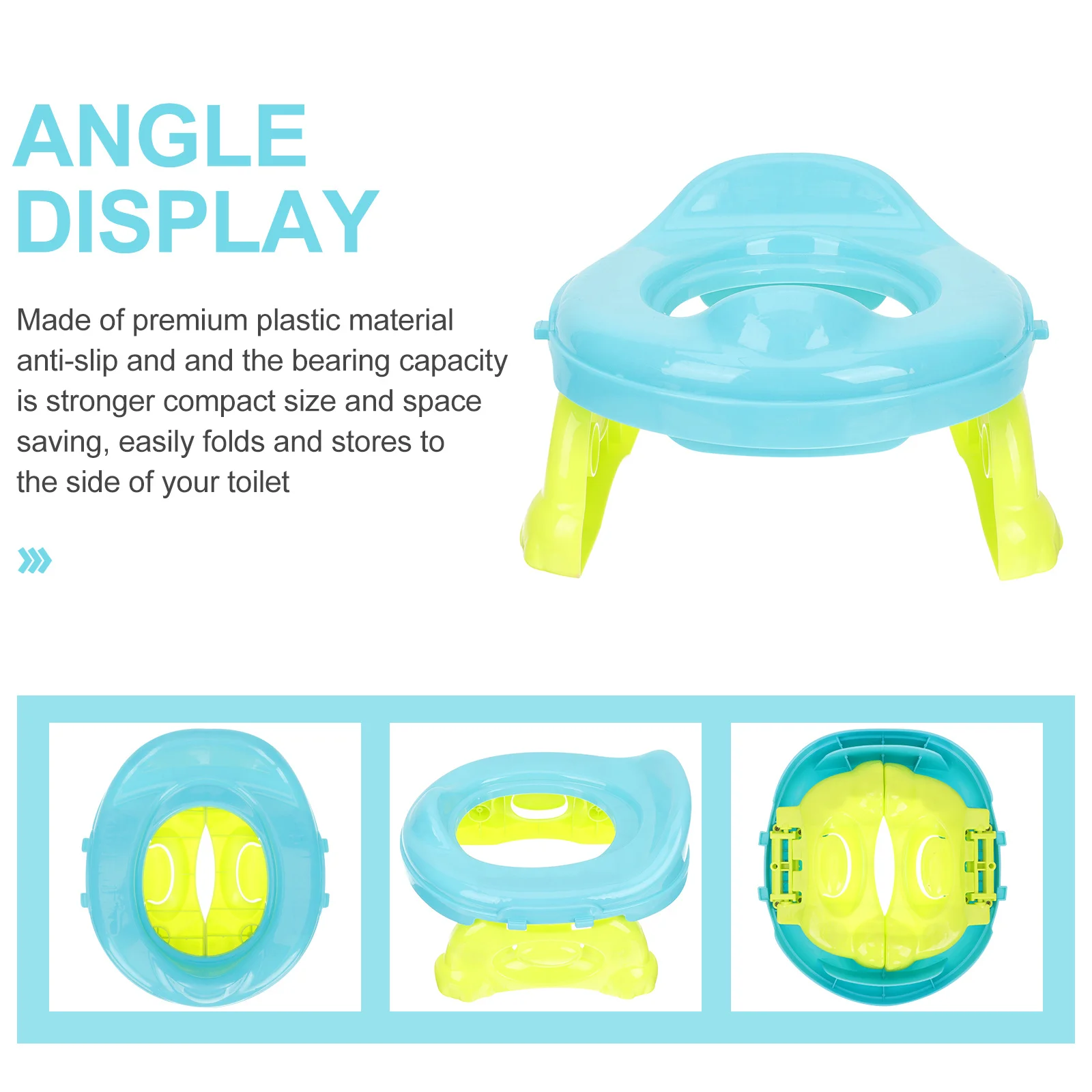 

Folding Kids Portable Toilet Travel Baby Potty Seat Toddler Training Seat for Outdoors Camping Car Use Kids Folding Toilet