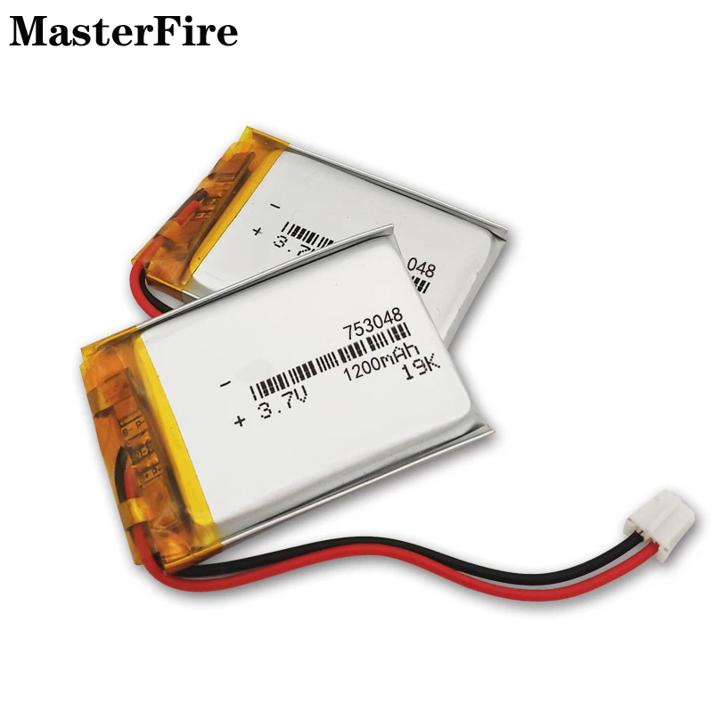 

753048 1200mah 3.7V Lithium Polymer Battery For Sports Bracelet Table Lamp Power Bank Laptop Rechargeable Li-polymer Batteries