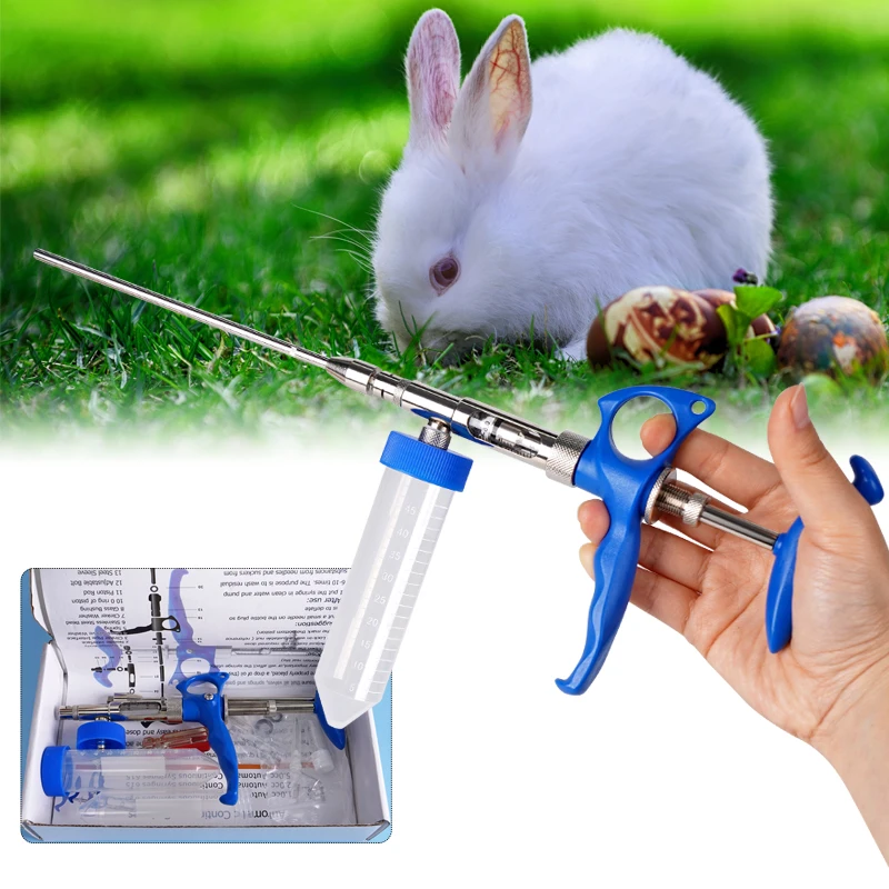 2ML Rabbit Vas Deferens Gun 1Set Male Mother Rabbit Fertilization Equipment Veterinary Pet Breeding Tool Artificial Insemination
