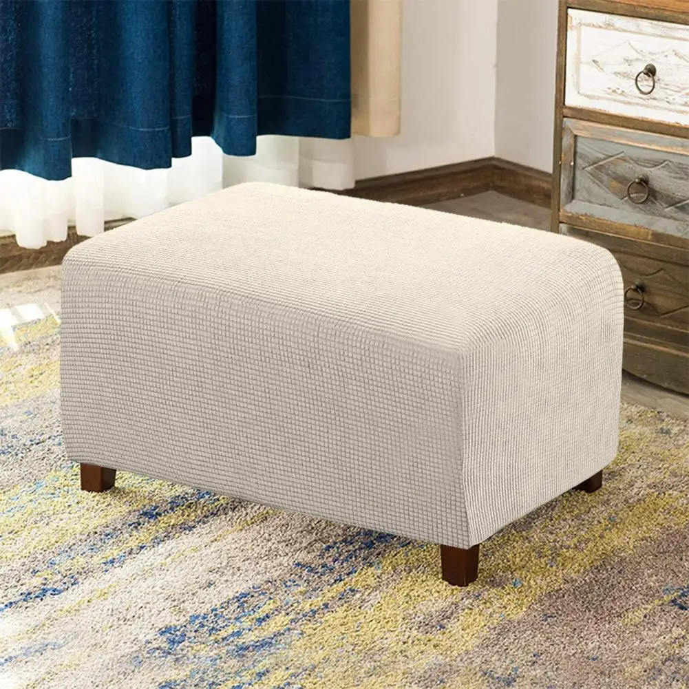 Footrest Stool Cover Footrest Seat Cover Durable Slipcover for Oversized Footrest Stool Scratch-proof Easy Installation Protect