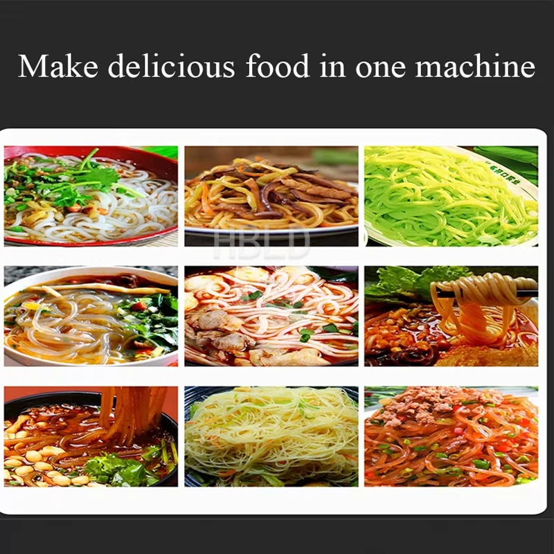 آلة صنع الشعيرية الأوتوماتيكية بالكامل، آلة بثق شعيرية فم التنين العمودي التجاري #6