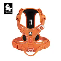 TRUE LOVE Arnés para mascotas Sin tirones Arnés para perros reflectante de nailon Control cómodo ajustable Step-in Brilliant Truelove TLH5654