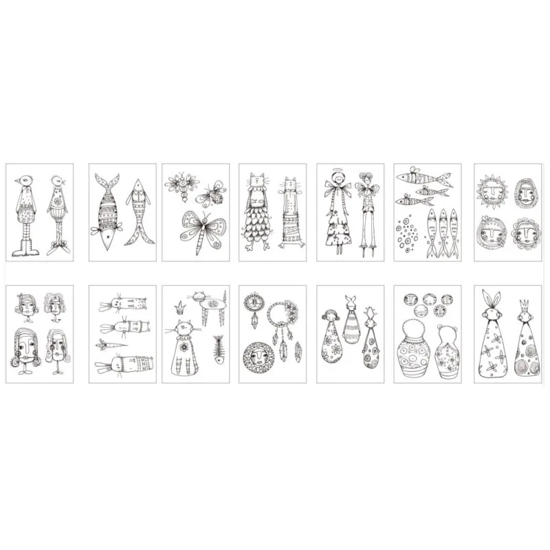 Cartoon Transparent Clear Stamps for DIY Scrapbooking/Card Making Fun Decoration Supplies A0249