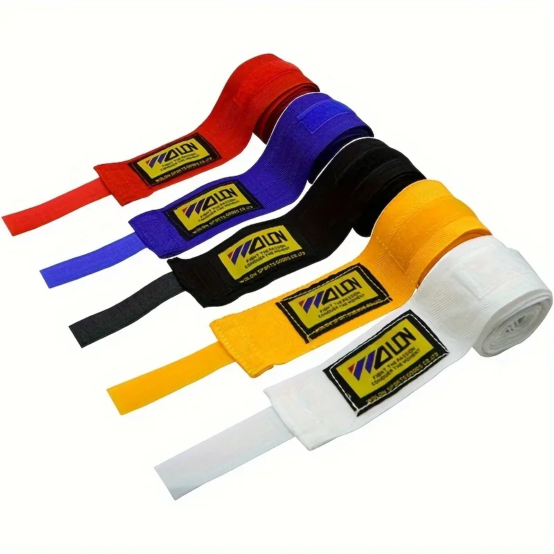 2PCS 1.5/2.5M Boxing Training Bandages Cotton Sports Bandages Sanda Kick Boxing Mma Hand Gloves Wraps Belt Boxing Sports Strap