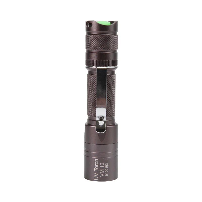

Yushi Industrial VM10 LED Rechargeable Flashlight Pure 365nm UV-A Torch UV Light Bill Detector Nichia Lamp Beads CE Certificate