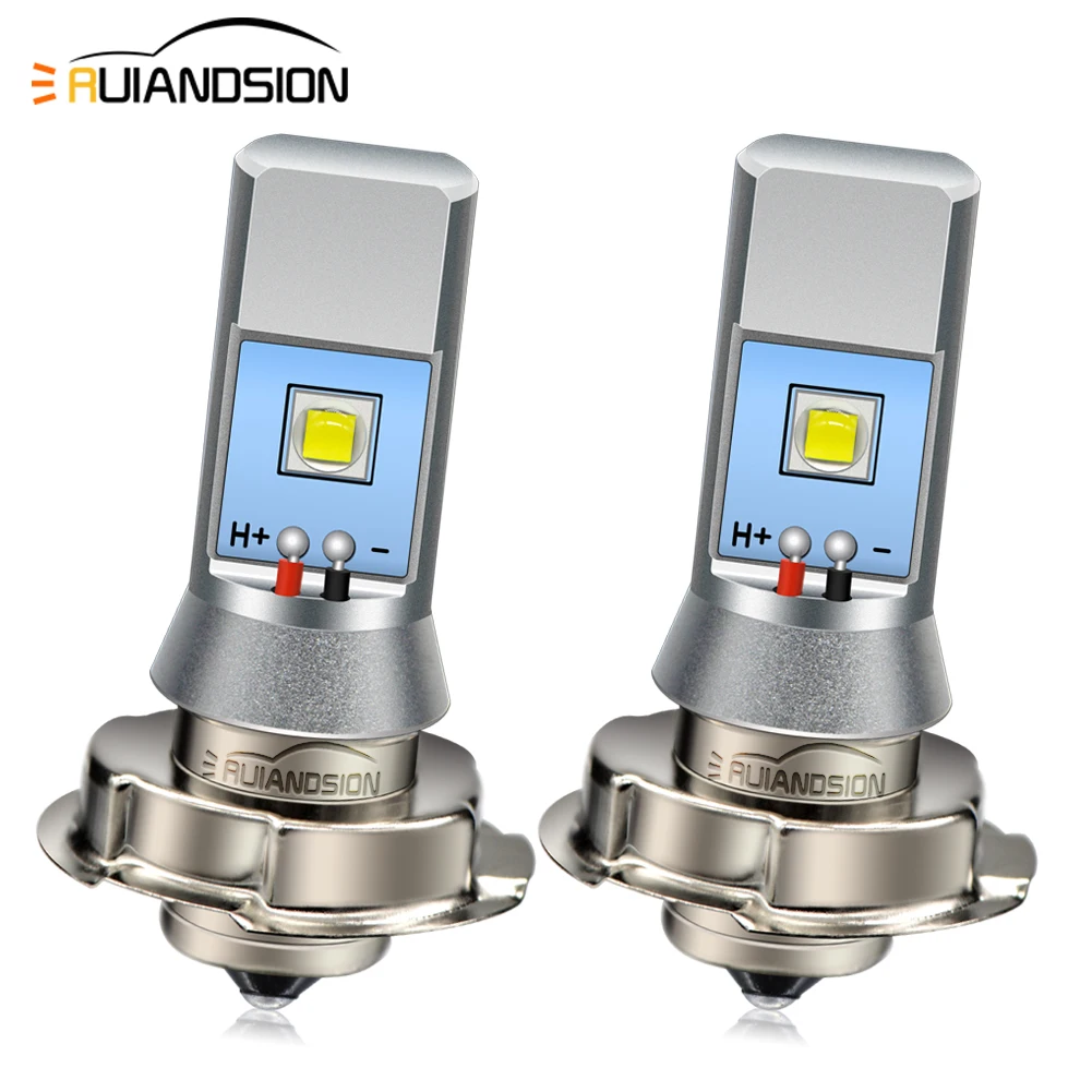 P26S LED Moped Headlight Bulb For Scooter Ebike 20W 6-24V White 860Lm Super Bright SMD Chip Motorcycle Headlamp Replacement 2PCS