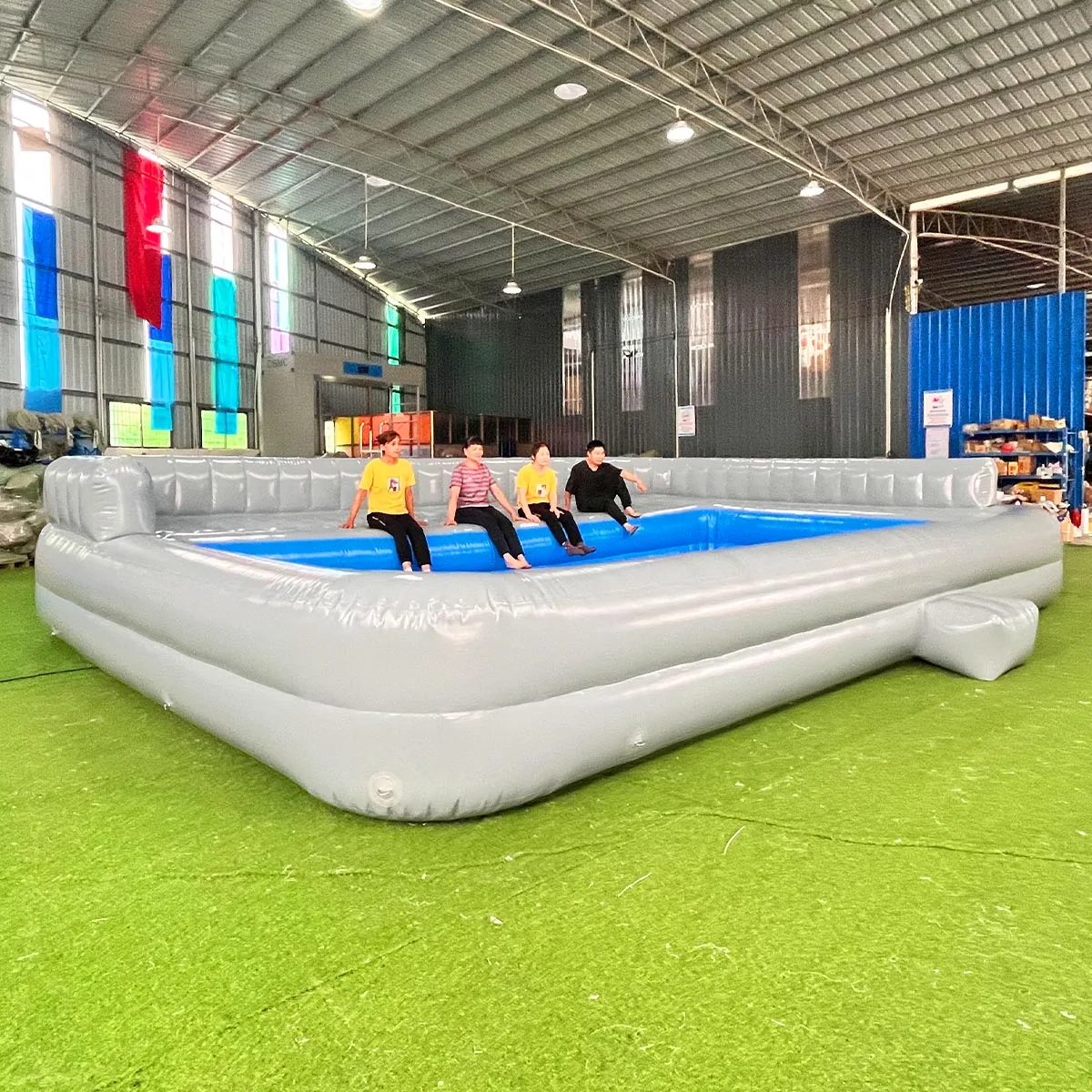 Coofull Custom PVC Giant Inflatable Sofa Pool Lounge Sofa Kids Big Blow up Pool Sofa for Garden Backyard Family Party Water Play
