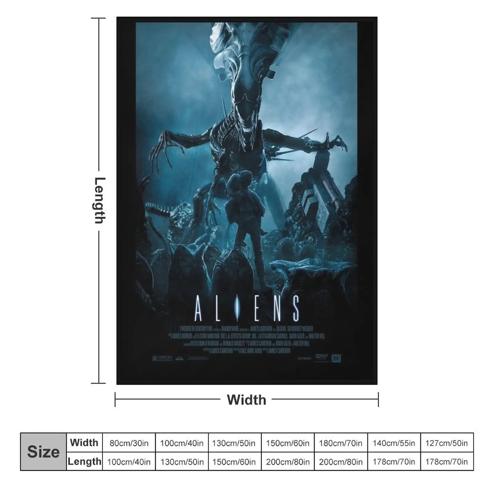 Aliens (1986) Throw Blanket Hairys Decorative Sofa Cute Plaid Blankets